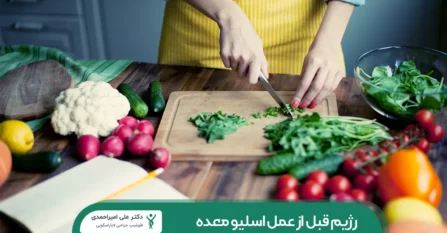 رژیم قبل از اسلیو معده شاخص