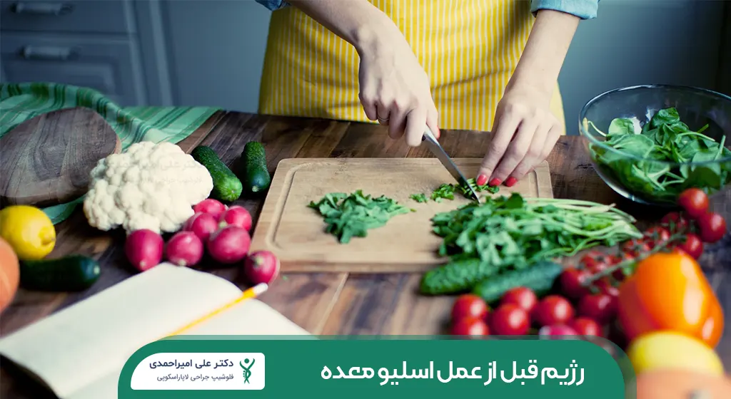 رژیم قبل از اسلیو معده شاخص